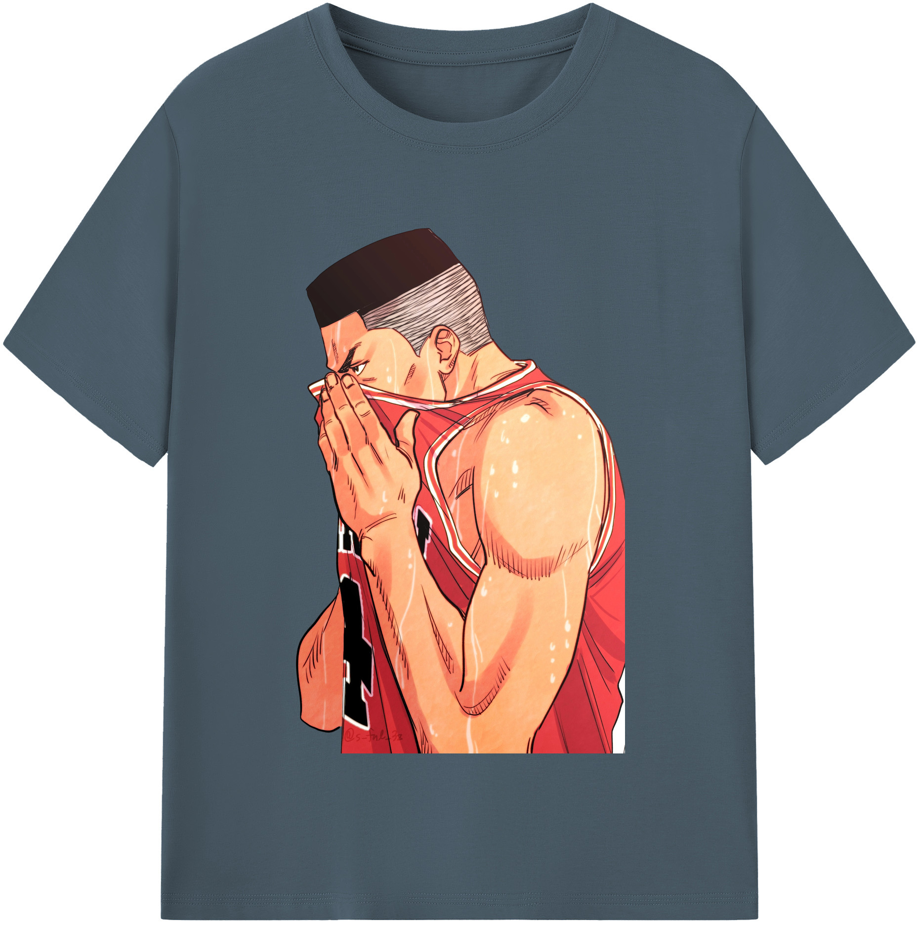 SLAM DUNK／スラムダンク 綿100％半袖Tシャツ（フロントプリント）